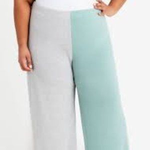 Ashley Stewart Cozy Lounge Colorblock Pants- NWT